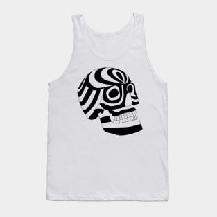 tribal aztec skull ecopop Tank Top